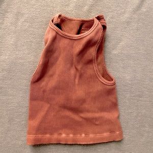 Pink Free People cropped workout top!